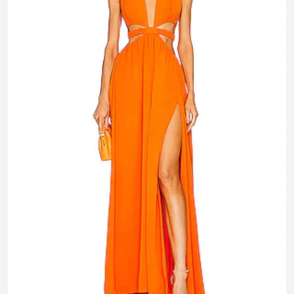 Michael Costello x REVOLVE Kenny Maxi Dress in Orange |